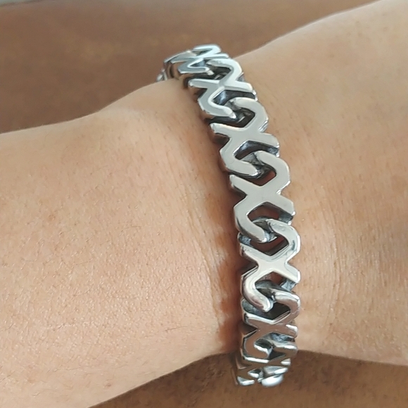 Stainless steel bracelet X link NEW - Picture 6 of 6